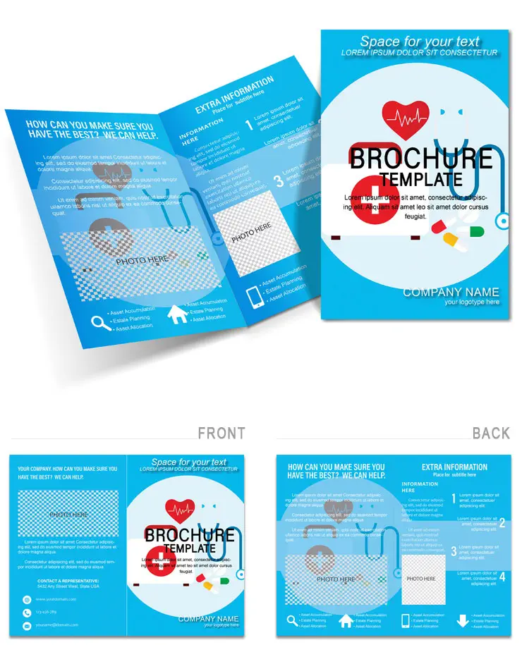 Symptoms and treatment of diseases Brochures templates