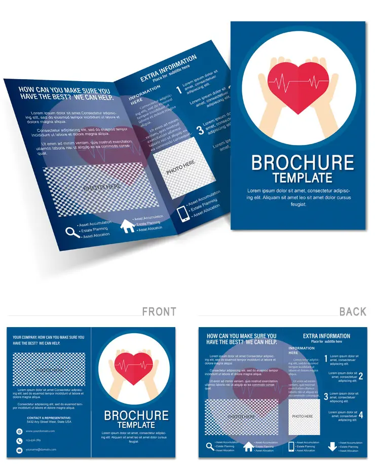 Healthy Heart Brochure Template | Download, Design, and Print | Background
