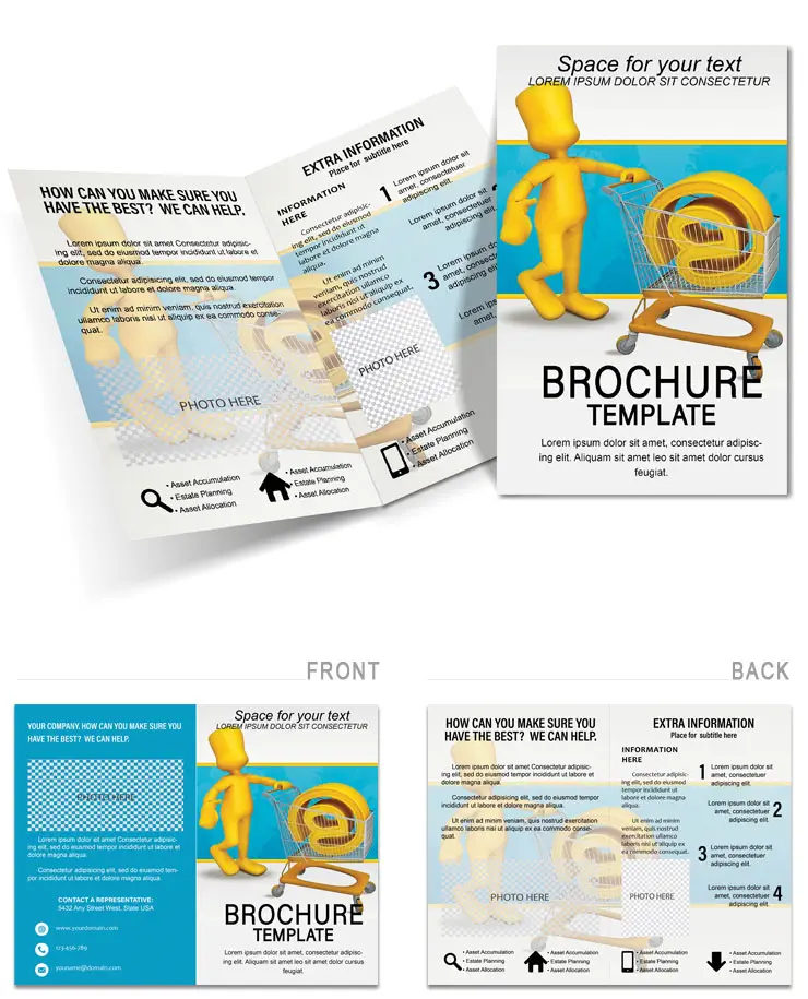 Shopping Cart Brochure design template