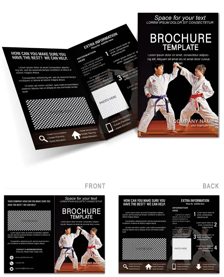 Karate for kids Brochures templates