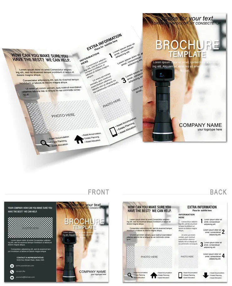 Medicine Sight Testing Brochure template