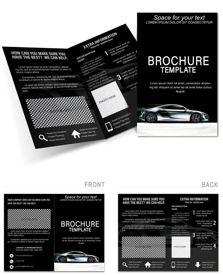 Car Leasing Brochure template