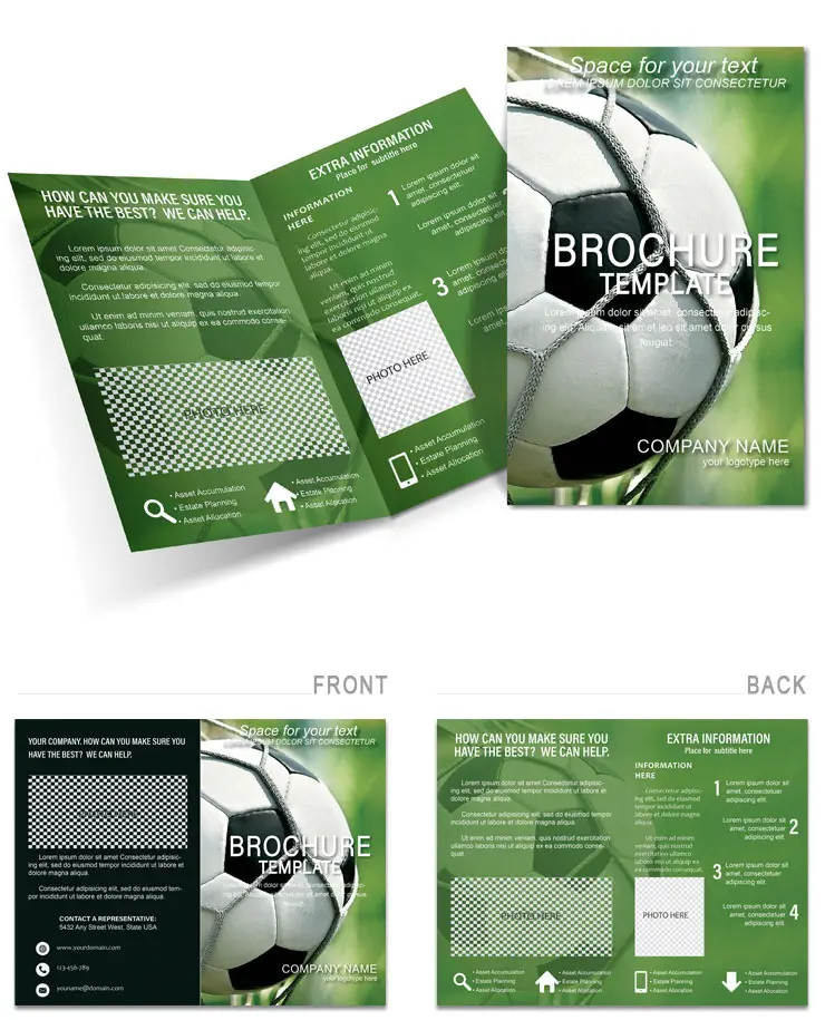 Ball into the Goal Brochures templates
