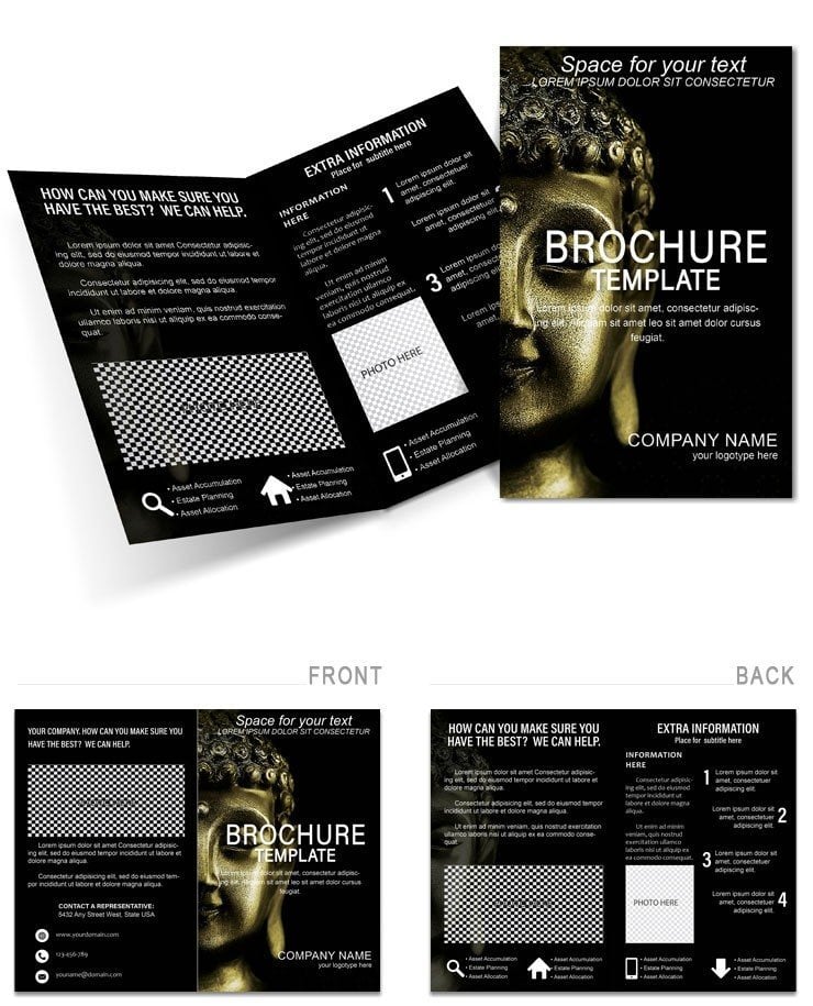 Gautama Buddha Brochures templates