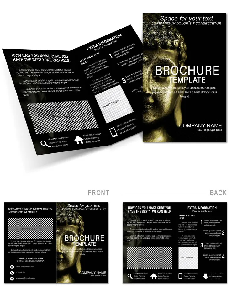 Gautama Buddha Brochure Design Template