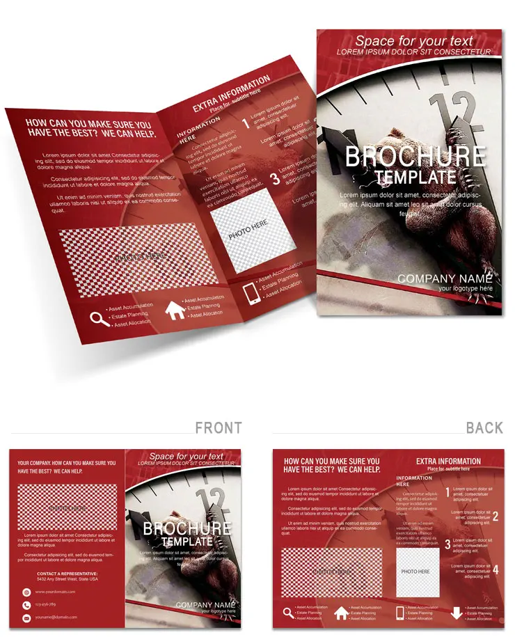 Bear Forex Brochure Design Template - Download Background