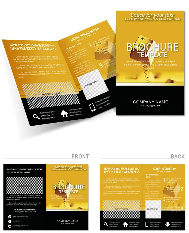 Help Button Brochure Template - Download, Design, and Print