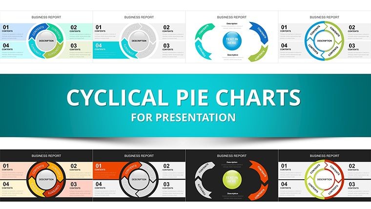 Cyclical Pie Keynote charts