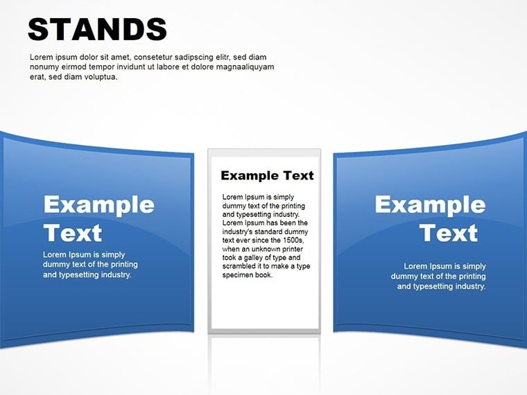 Stands Tables Keynote charts template