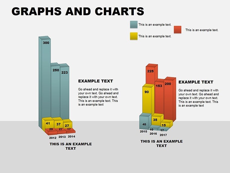 Graphs Keynote Charts Template - Professional Infographic Presentation