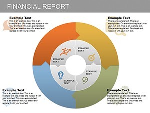 Pie Financial Report Keynote charts | ImagineLayout.com