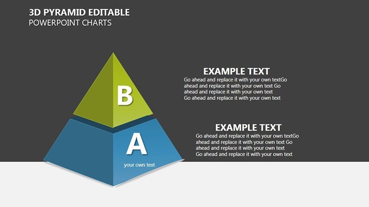 3d Pyramid Editable Keynote Charts 8637