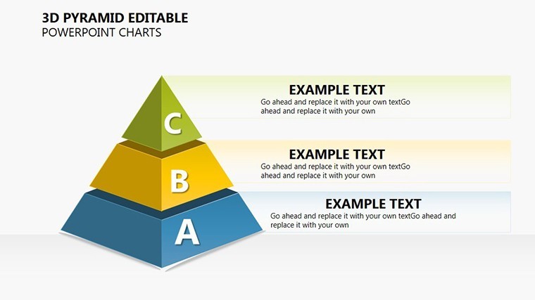 3d Pyramid Editable Keynote Charts 0224