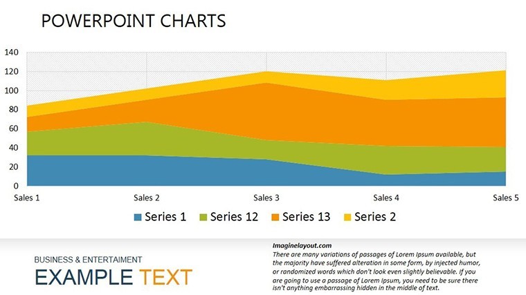 Analytics Graphs Keynote chart Template | ImagineLayout.com