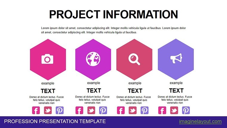 Project Information Keynote charts templates