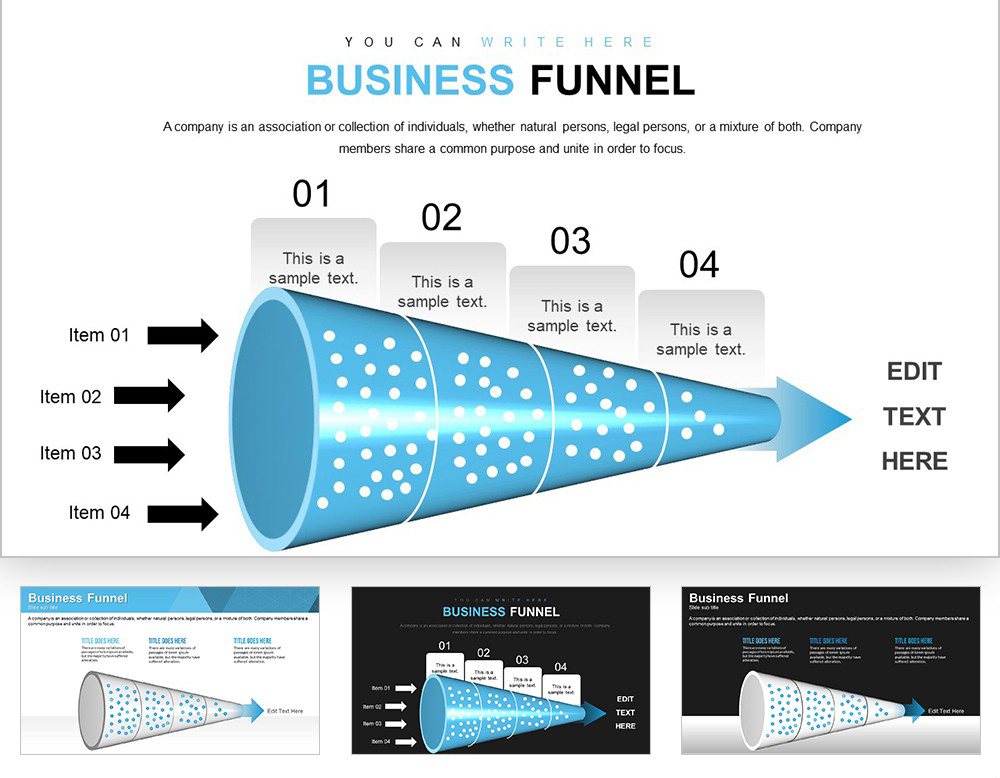 Business Funnel Keynote charts