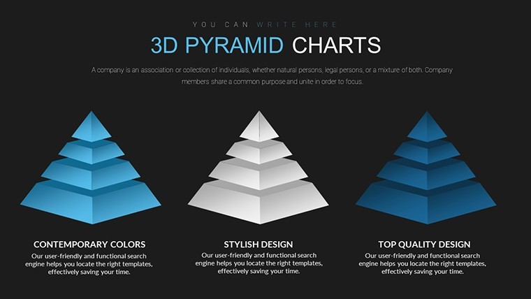 Collection 3d Pyramids Keynote Charts 3654