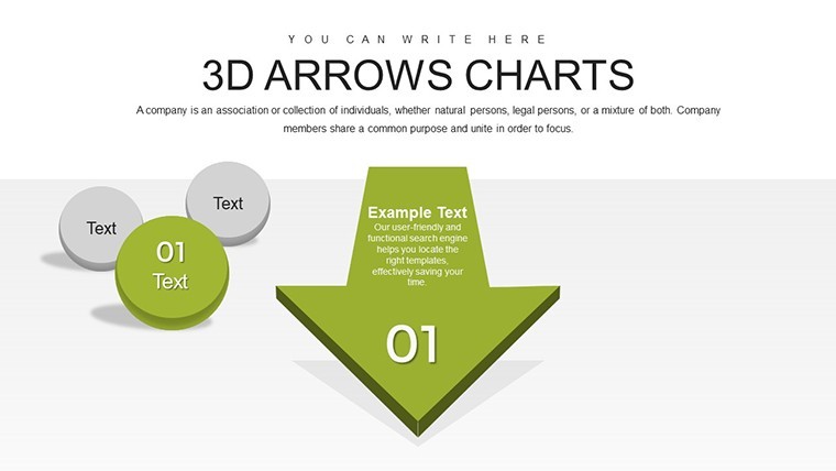 3D Arrows Effective Keynote charts