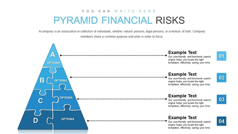 Pyramid Financial Risks Keynote chart