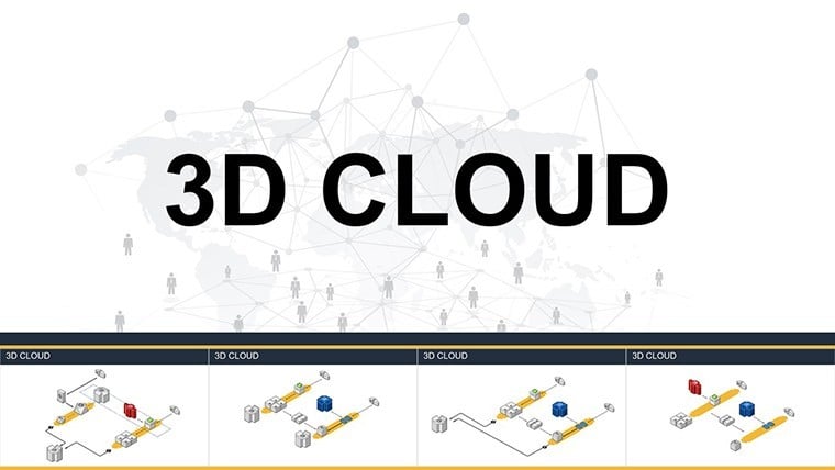 3D Cloud Data Storage Keynote Charts