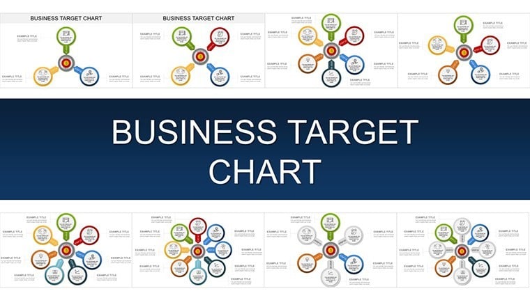 Business Target Keynote charts for presentation