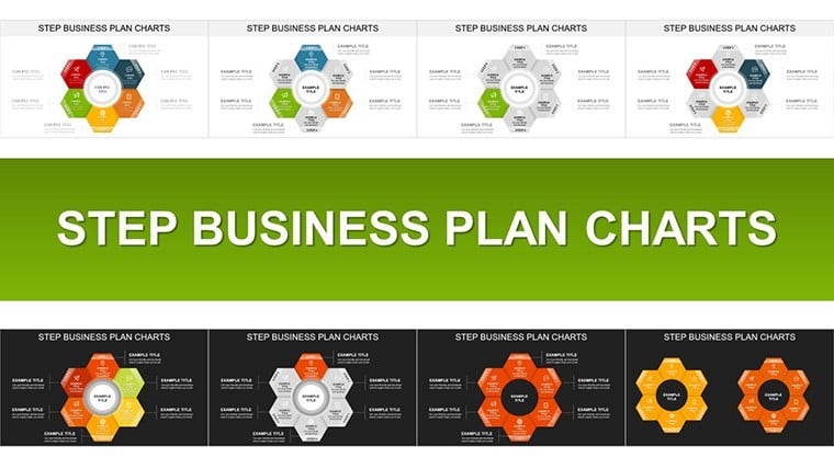 Step Business Plan Keynote charts