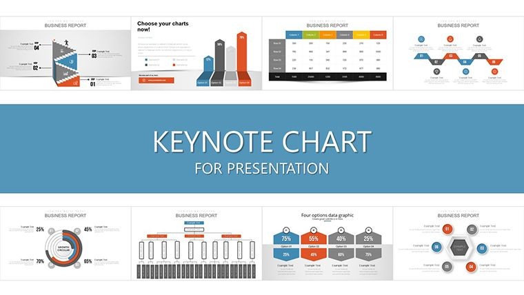 Interactive Slides Keynote chart Presentation
