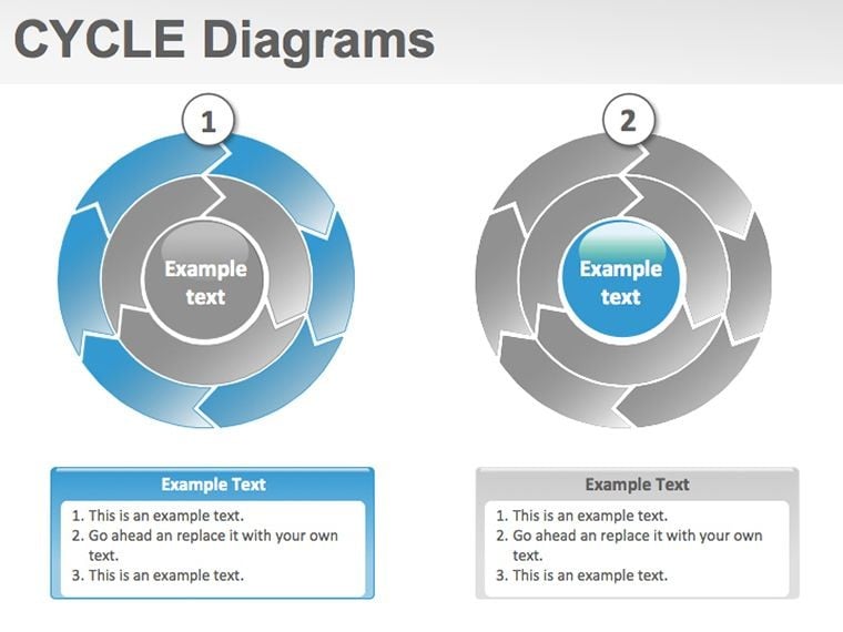 Cycle Keynote diagrams template