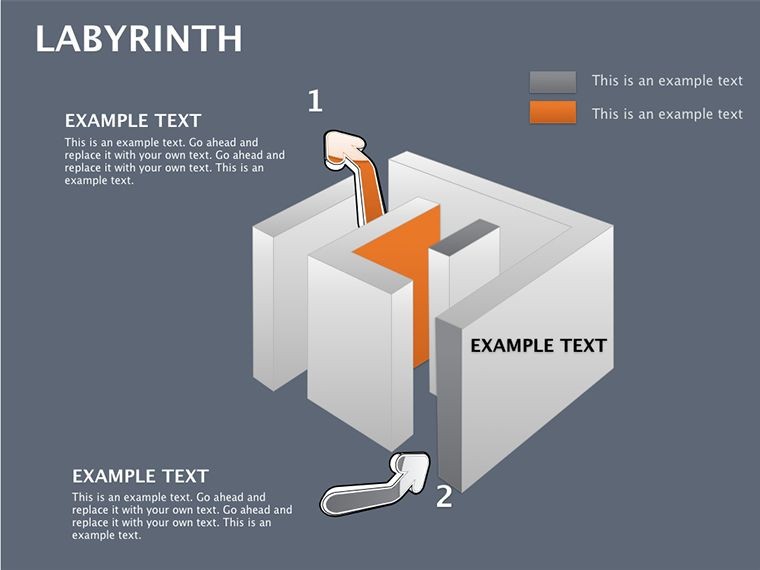 Labyrinth Keynote diagrams Templates Presentation