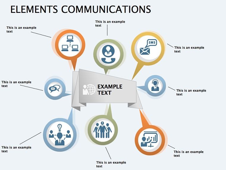 Elements Communications Keynote diagrams