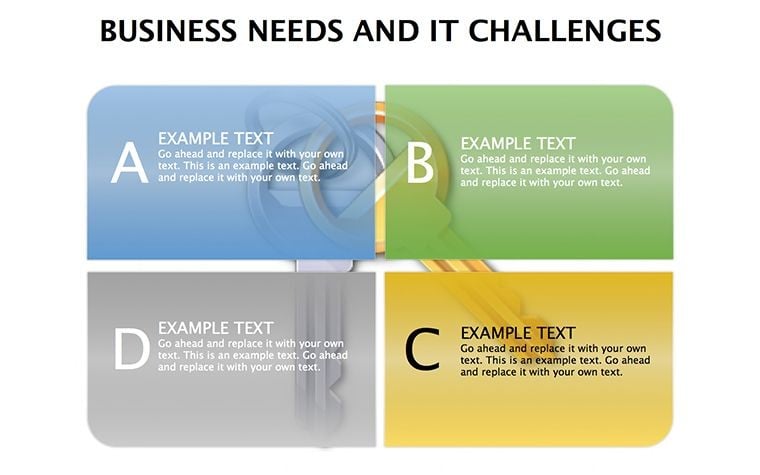 Business Needs And It Challenges Keynote diagrams
