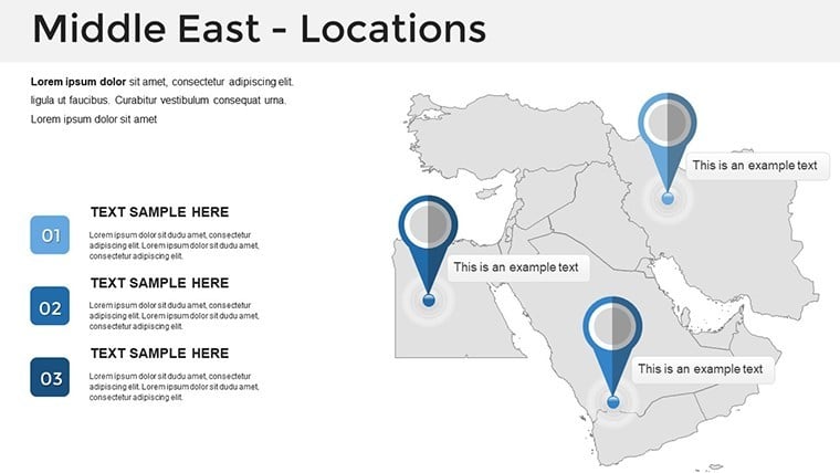 Download Map of Middle East Keynote Maps