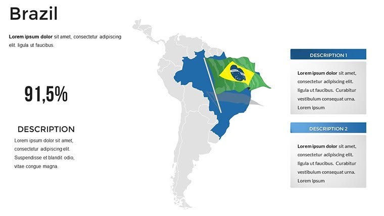 Brazil Keynote Maps Templates