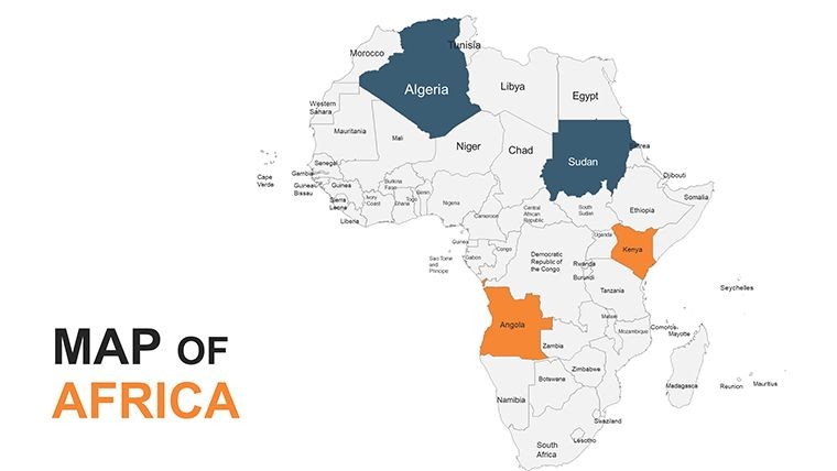 Africa Map: Editable Africa Keynote maps