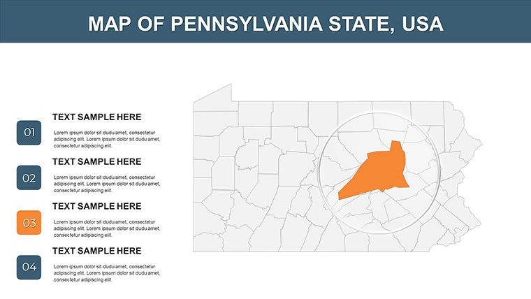 Pennsylvania USA Keynote maps