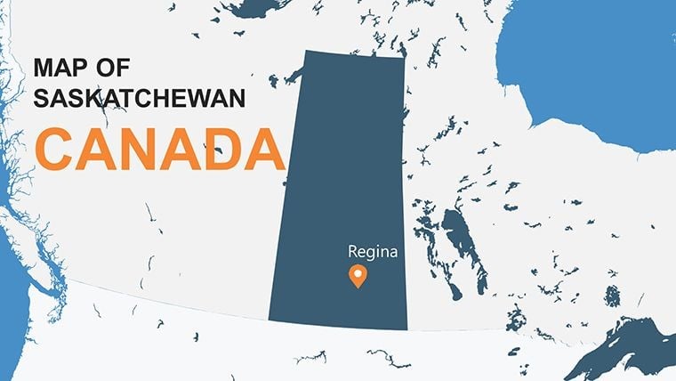 Saskatchewan Canada Keynote maps Templates