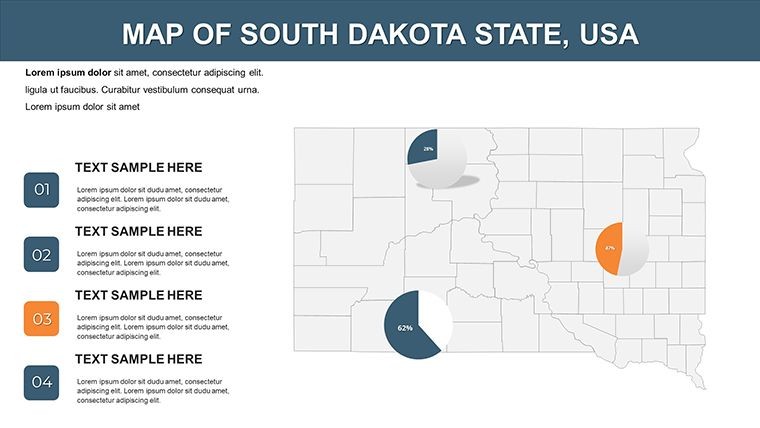 Maps of South Dakota USA in Keynote