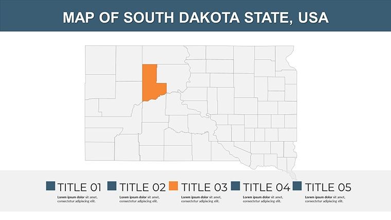 Map of South Dakota - USA Keynote maps