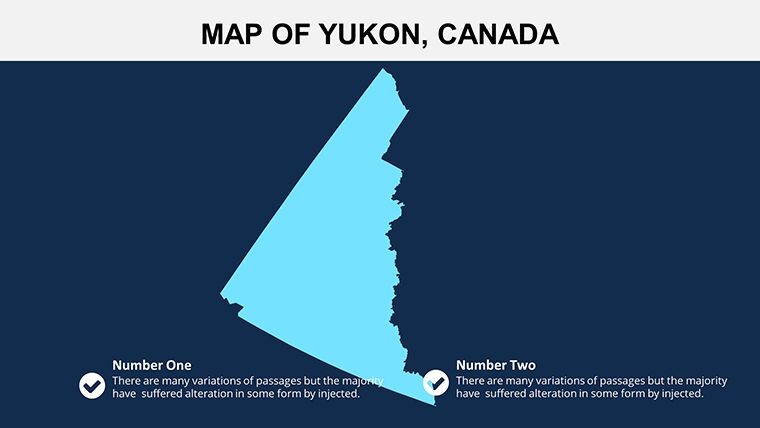 Map Canada: Keynote Maps of Yukon Territory template for presentation