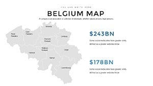 Belgium Keynote Maps Template for Presentation