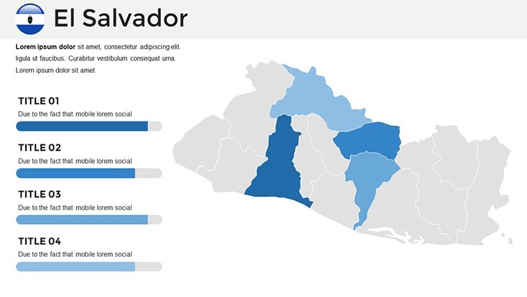 Map of El Salvador Keynote