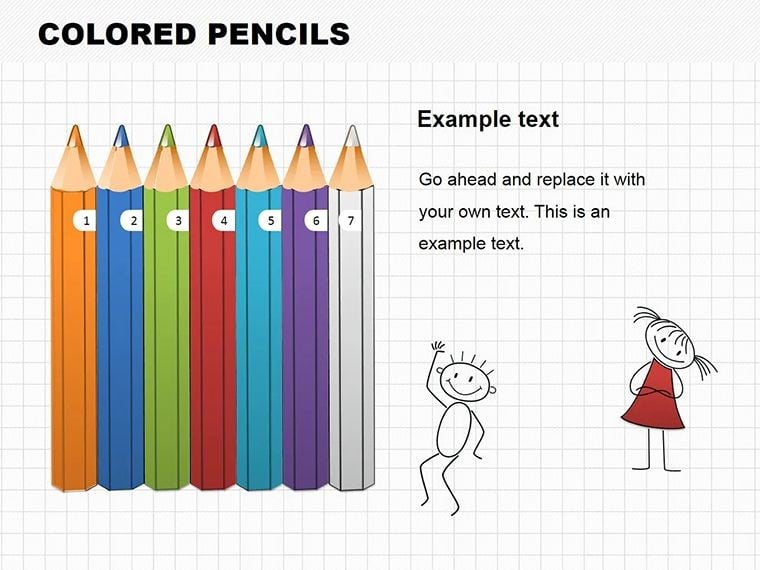 Colored Pencils Keynote shapes