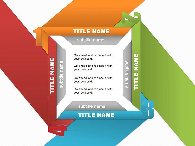 Four Title Keynote shapes Templates Presentation