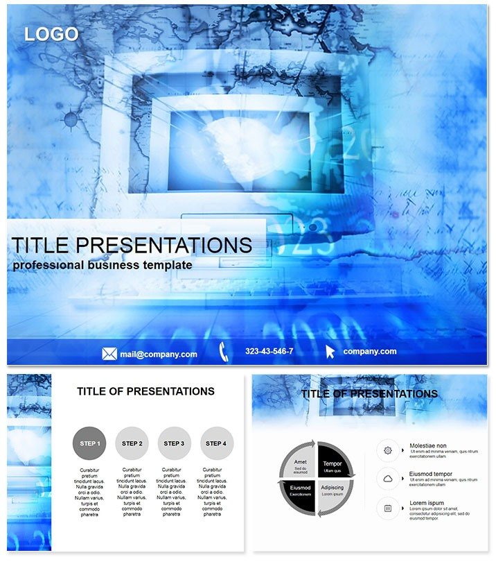 Network Administration Keynote template for Presentation
