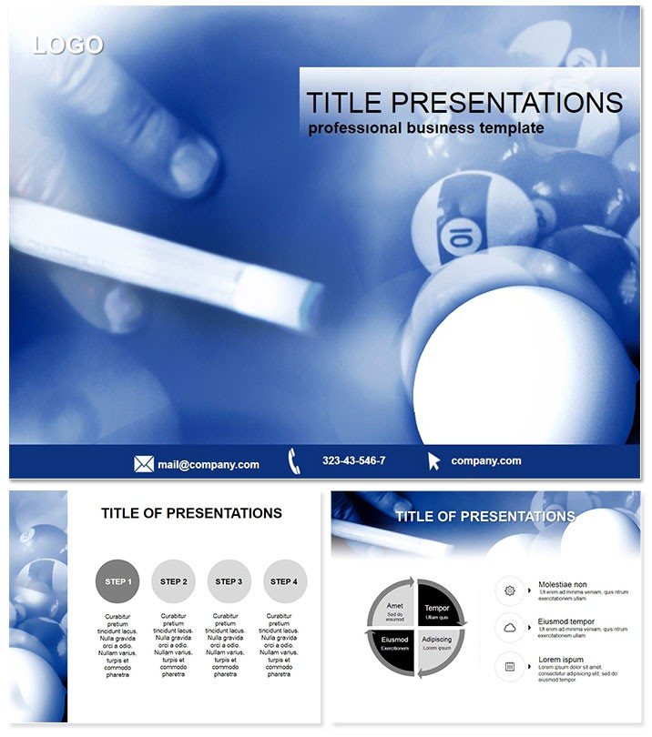Billiards Stroke Keynote template Presentation