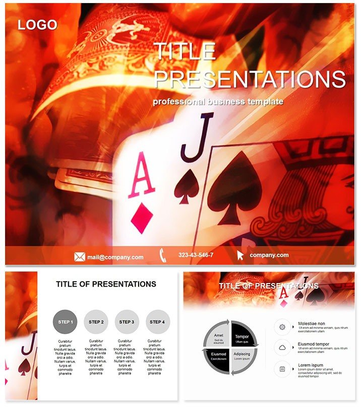 Casino Black Jack Keynote Presentation Template - Download