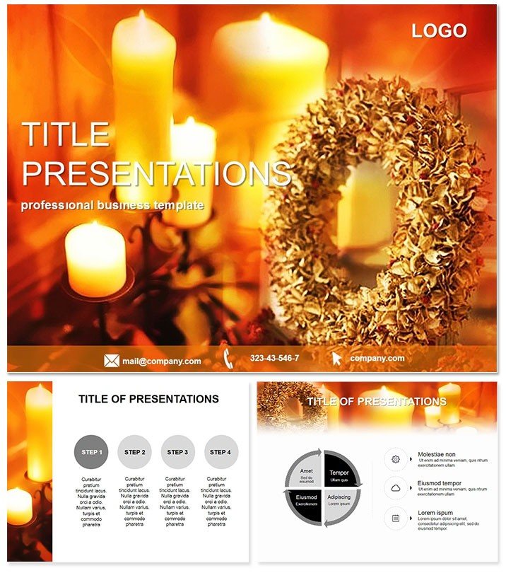 Christmas Wreath Keynote Templates - Themes