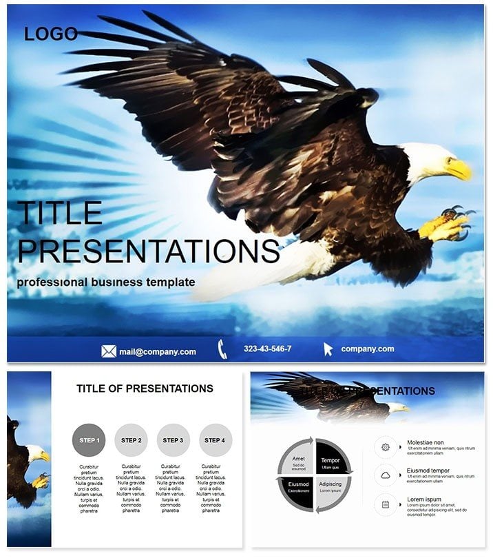 Hunting with eagle Keynote templates