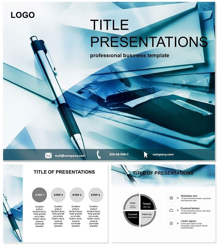 Preparation of Business Strategy Keynote Template for Presentation