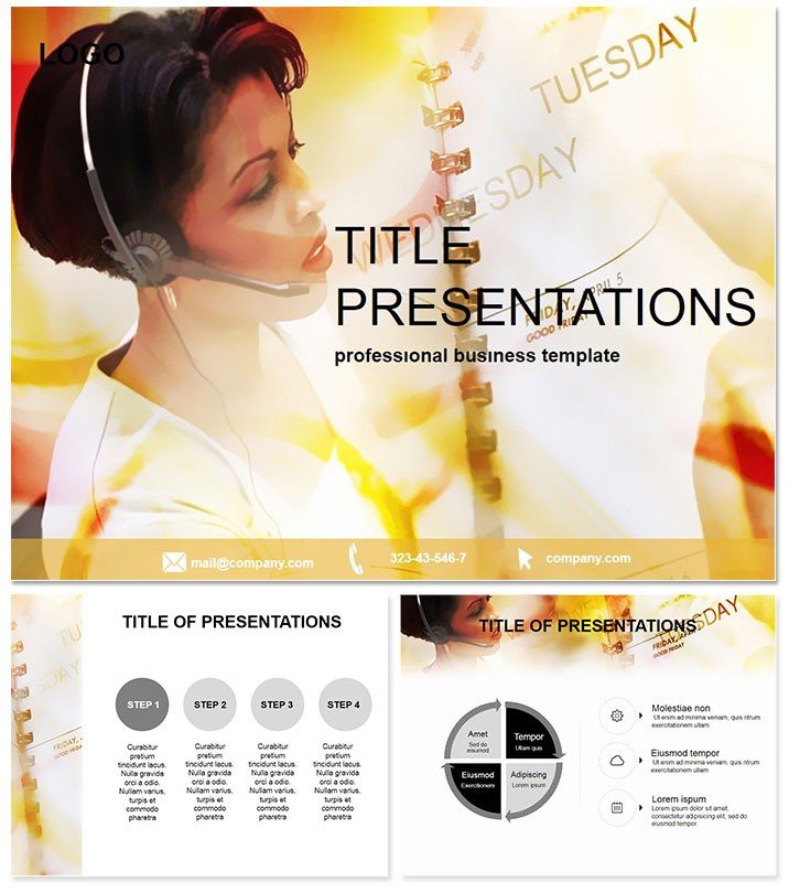 Communication Service Keynote template for presentation